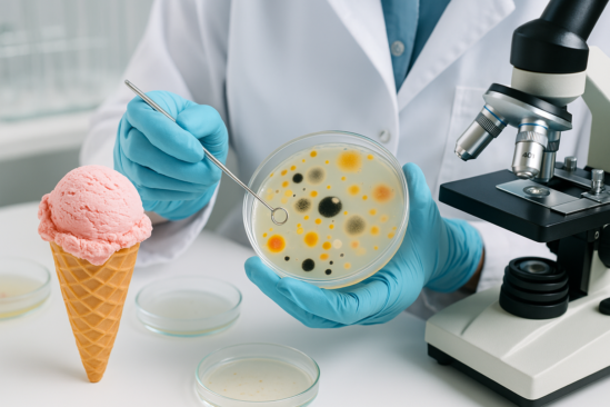 Badania mikrobiologiczne lodów